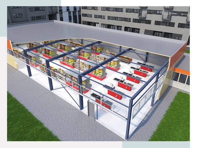 Строительство магазинов в Кашира от 625 руб. за м²