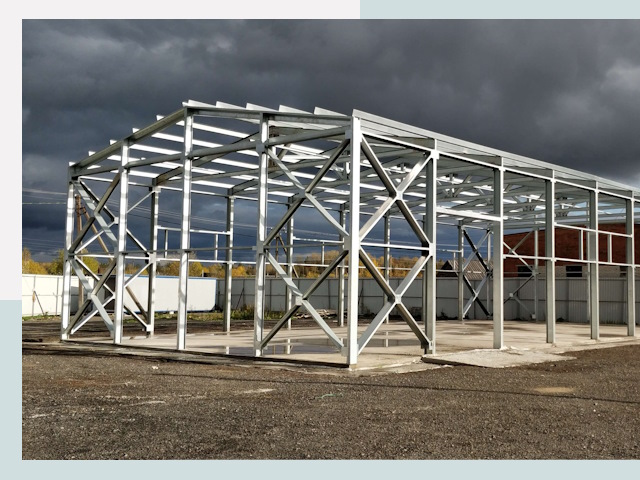 Двускатные ангары в Кашира от 625 руб. за квадрат