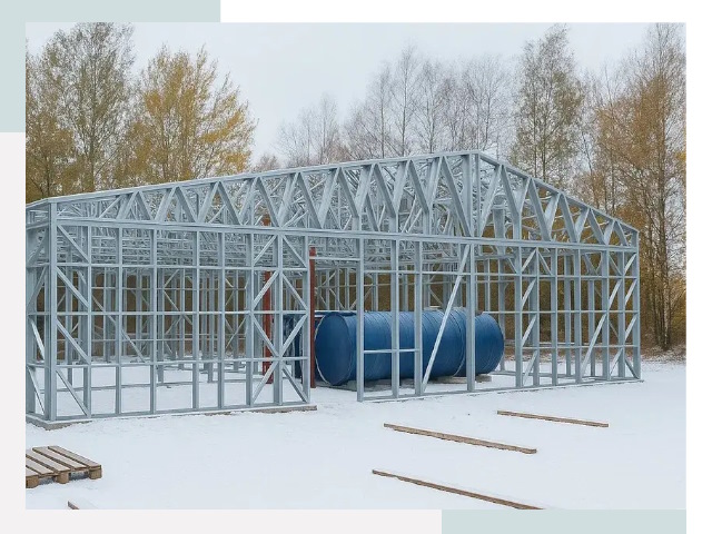 Металлические ангары в Кашире