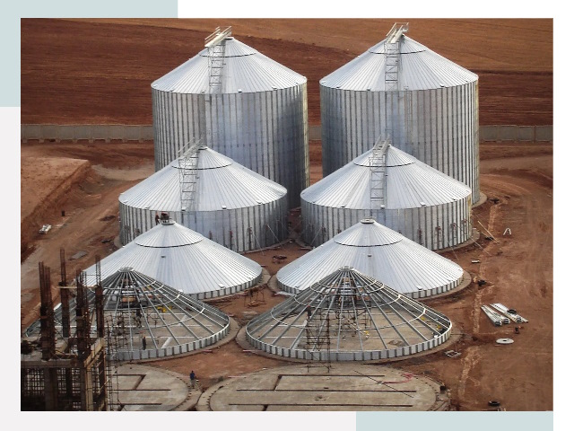 Строительство зерновых силосов в Кашире