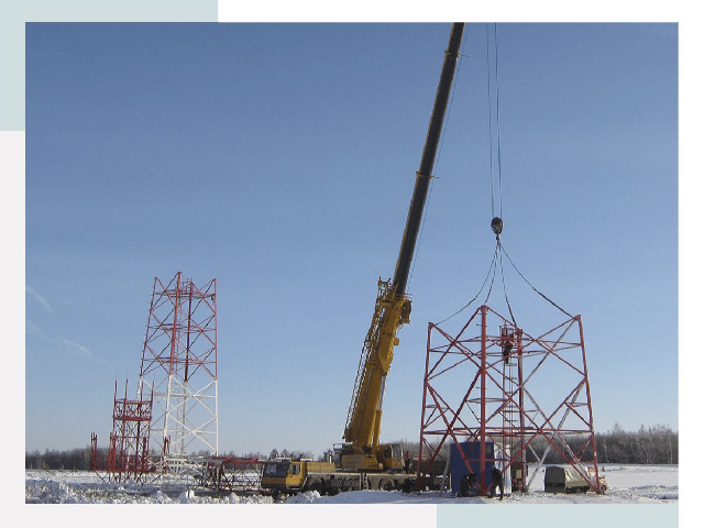 Монтаж вышек связи в Кашире