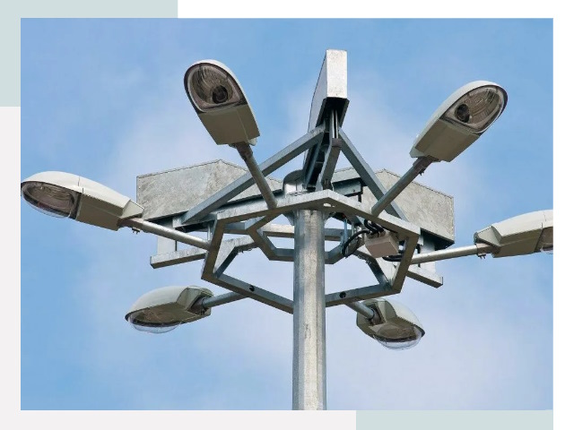 Монтаж осветительных мачт в Кашире