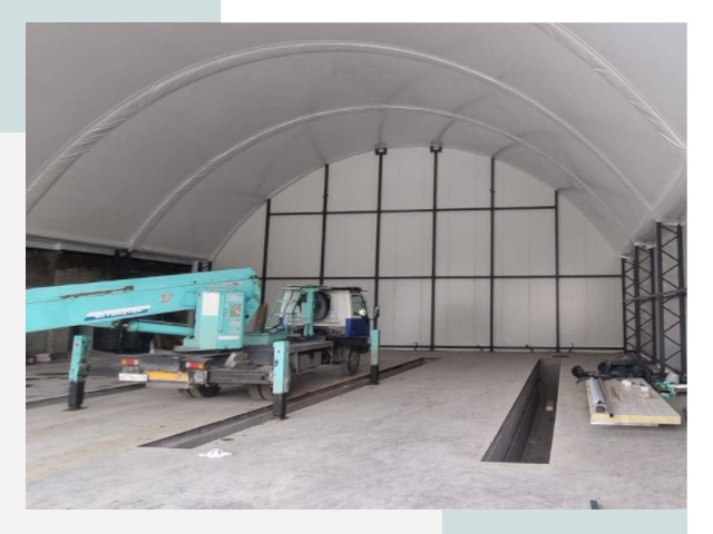 Внутреннее оснащение ангаров в Кашире